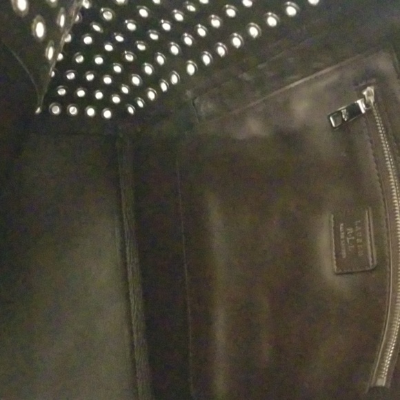 Women's Lauren Ralph Lauren Satchel Handbag; White with Grommets  21x13 - Picture 11 of 12